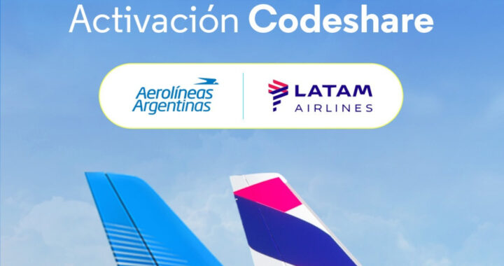 Grupo LATAM y Aerolíneas Argentinas publican vuelos de código compartido